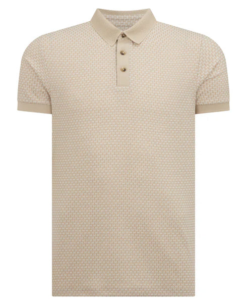 Remus Uomo Polo T-Shirt Beige